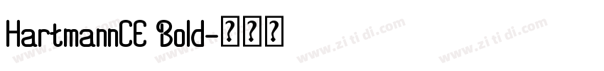 HartmannCE Bold字体转换